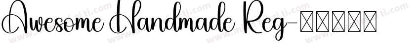 Awesome Handmade Reg字体转换